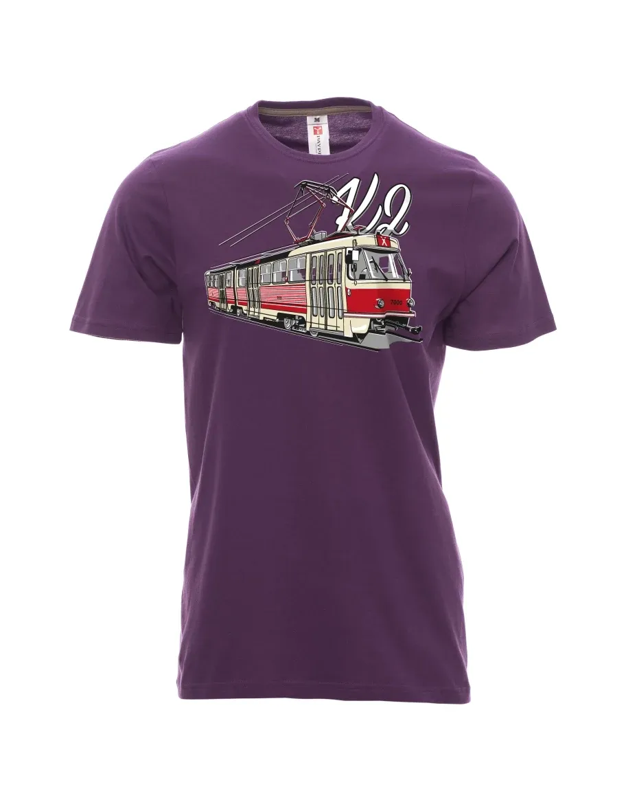Purple men´s T-shirt Tram K2