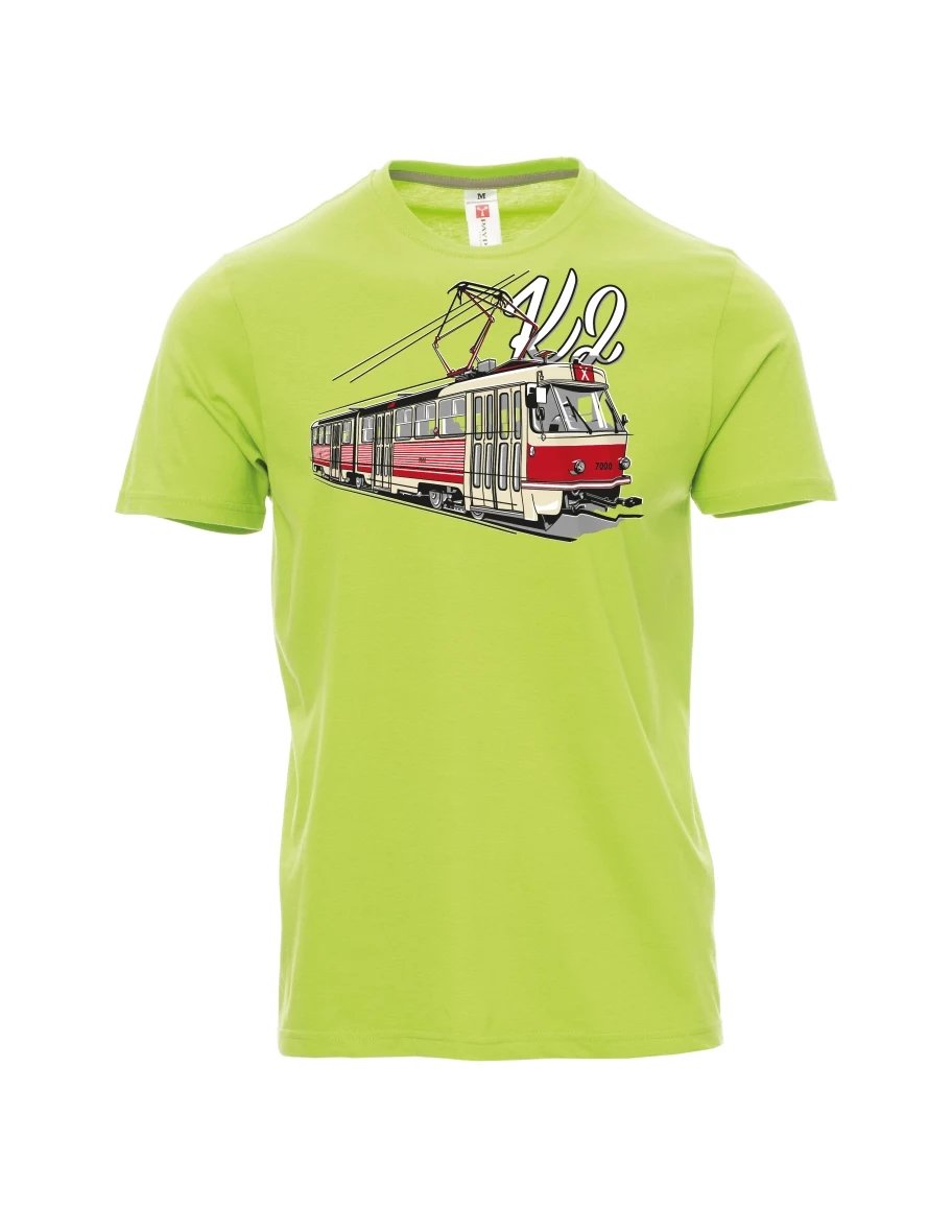 Light green men´s T-shirt Tram K2