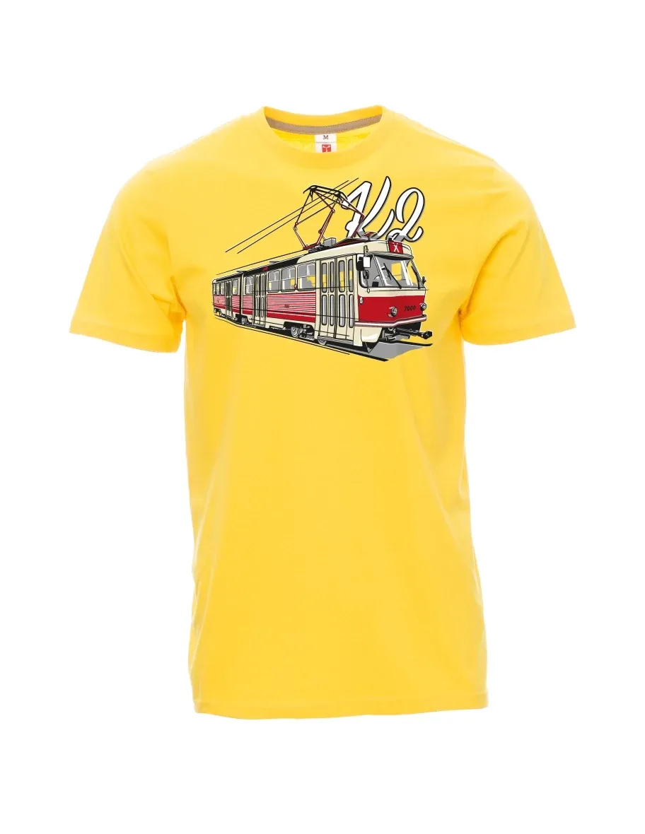 Yellow men´s T-shirt Tram K2
