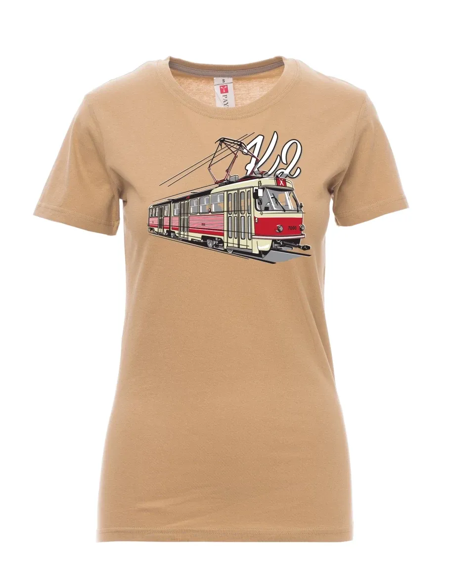 Brown women´s T-shirt Tram K2
