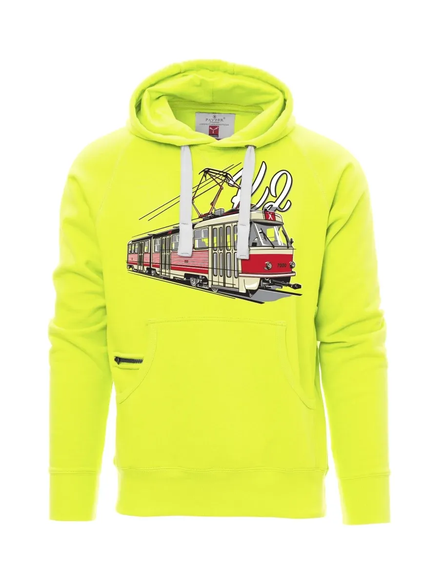 Fluorescent men´s sweatshirt Tram K2