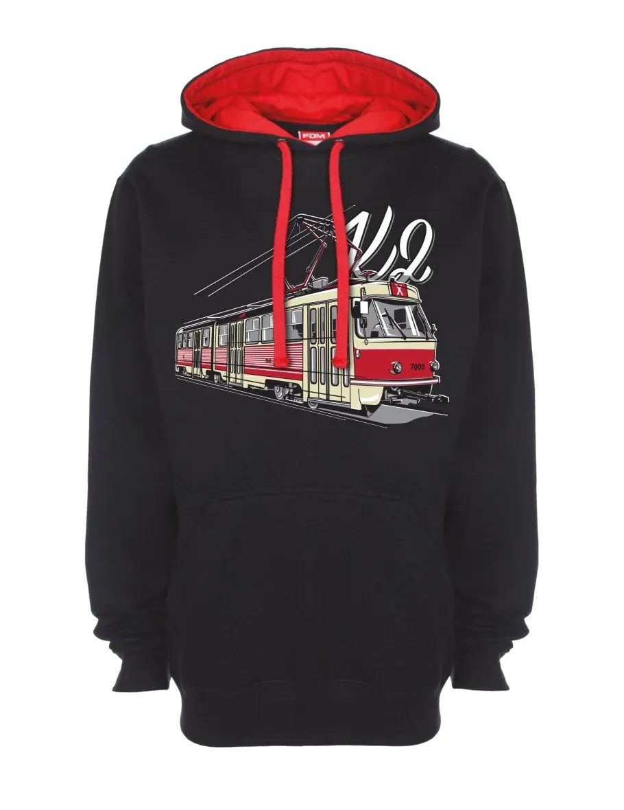 Red-black sweatshirt Tram K2