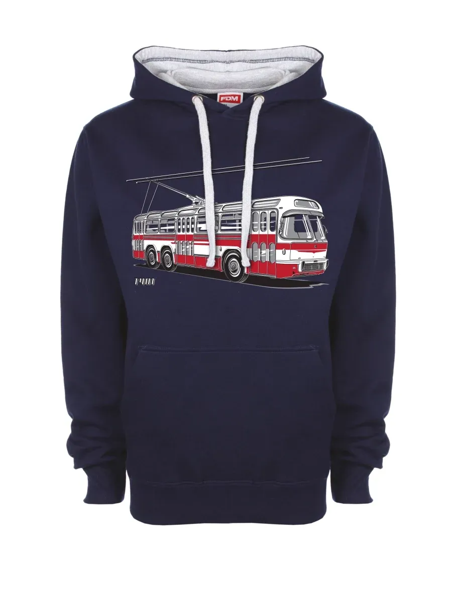 Grey-navy sweatshirt Trolley  T401