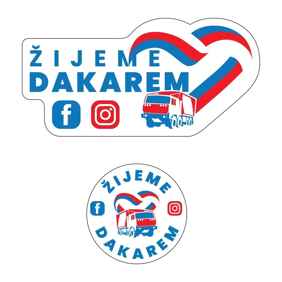 Stickers Live Dakar 2pcs