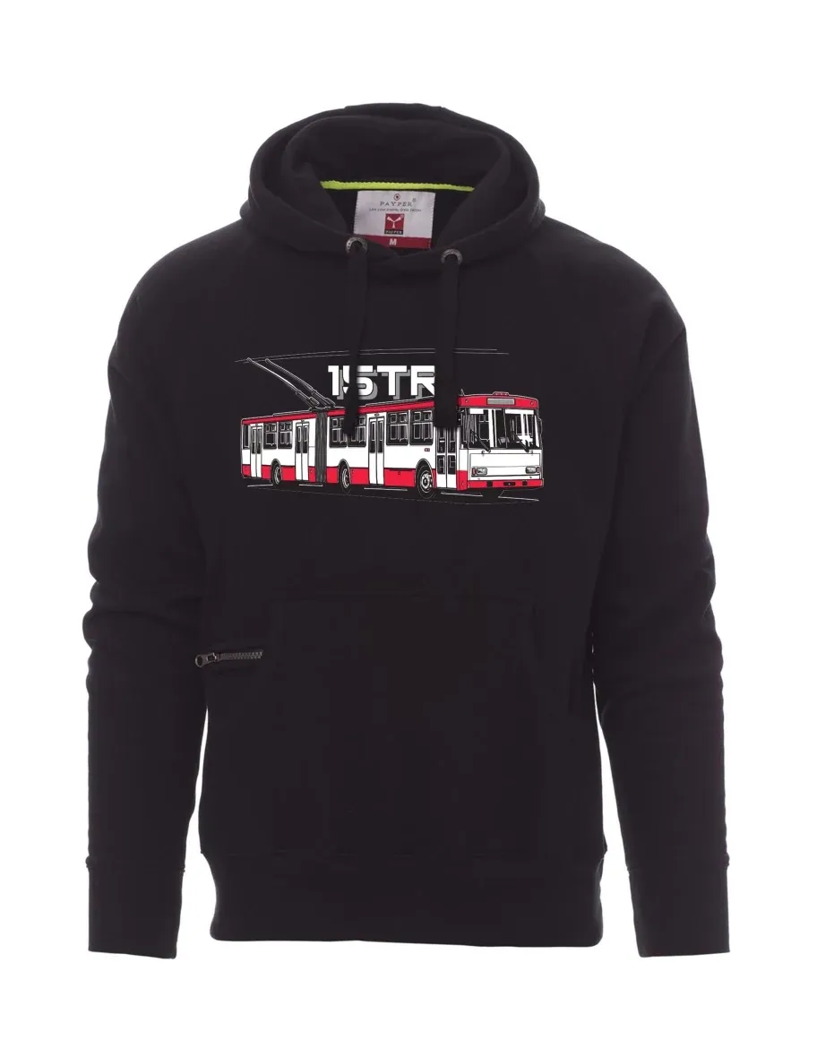 Black men´s sweatshirt Trolleybus 15TR