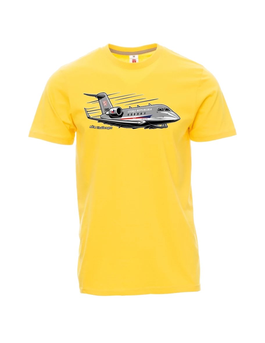 Yellow men´s T-shirt Aircraft AČR Challenger