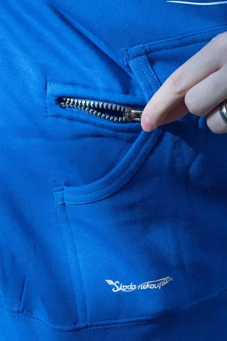 Blue men´s sweatshirt Helicopter Mi-24