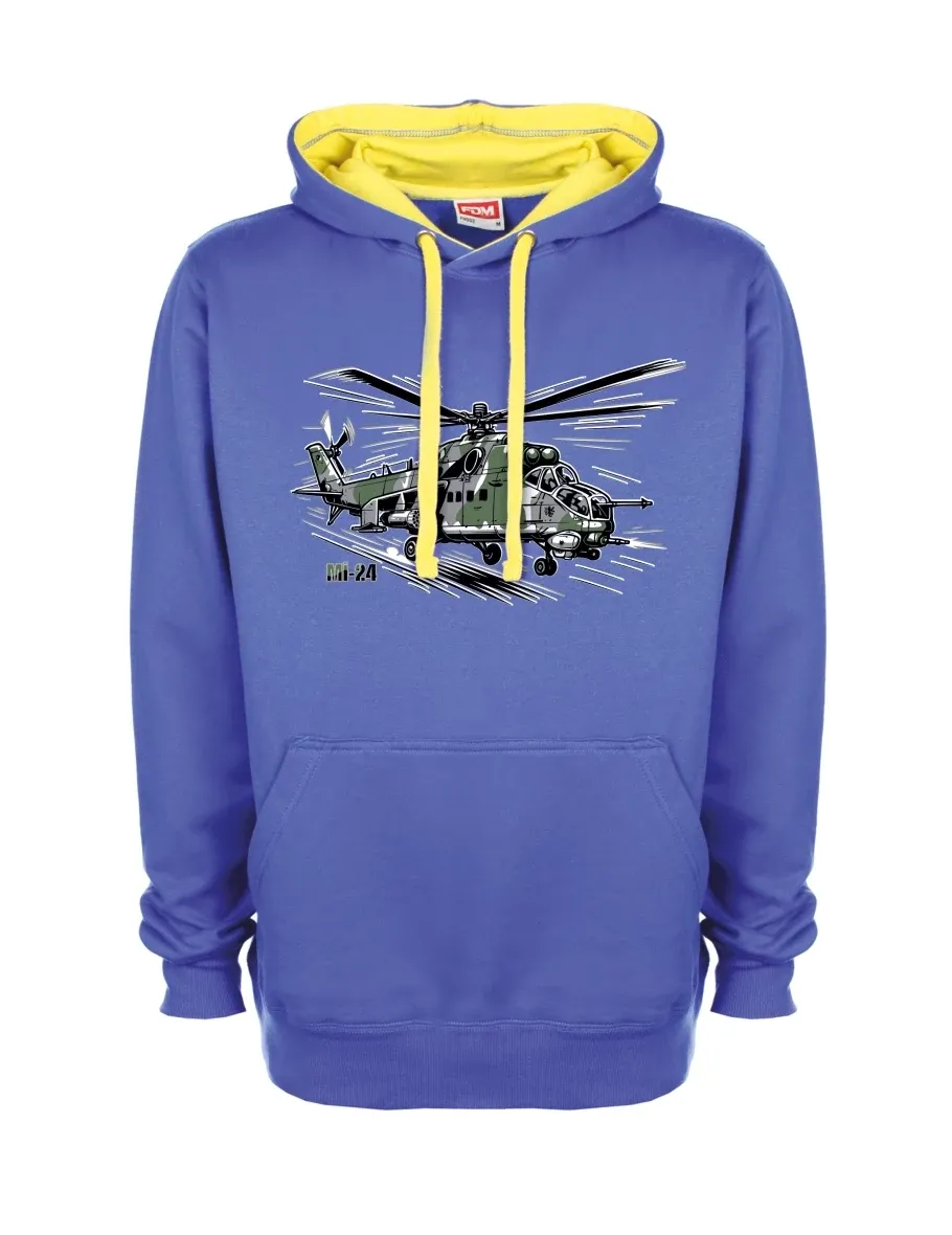 Yellow-blue sweatshirt Helicopter Mi-24