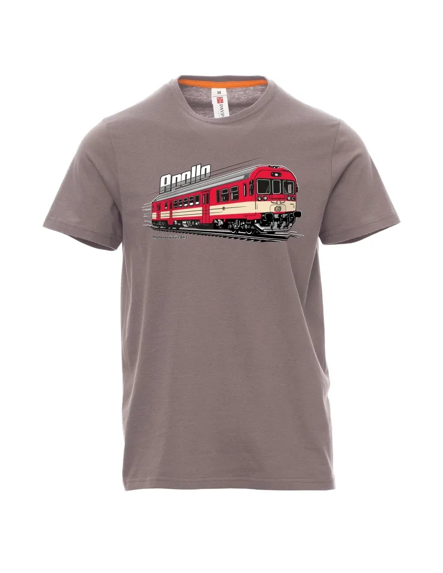 Steel gray men´s T-shirt Railcar 843 “Apollo”