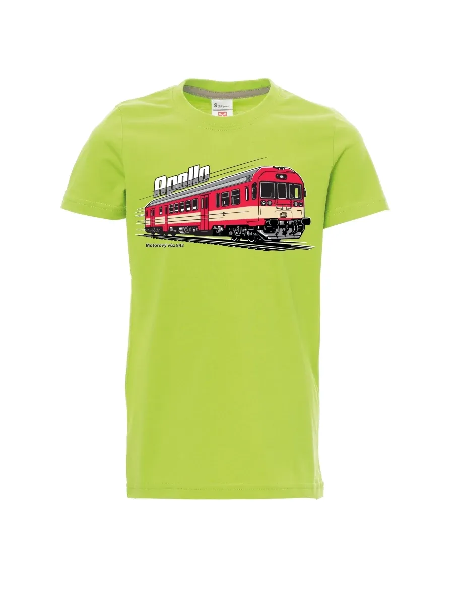 Light green children´s T-shirt Railcar 843 “Apollo”