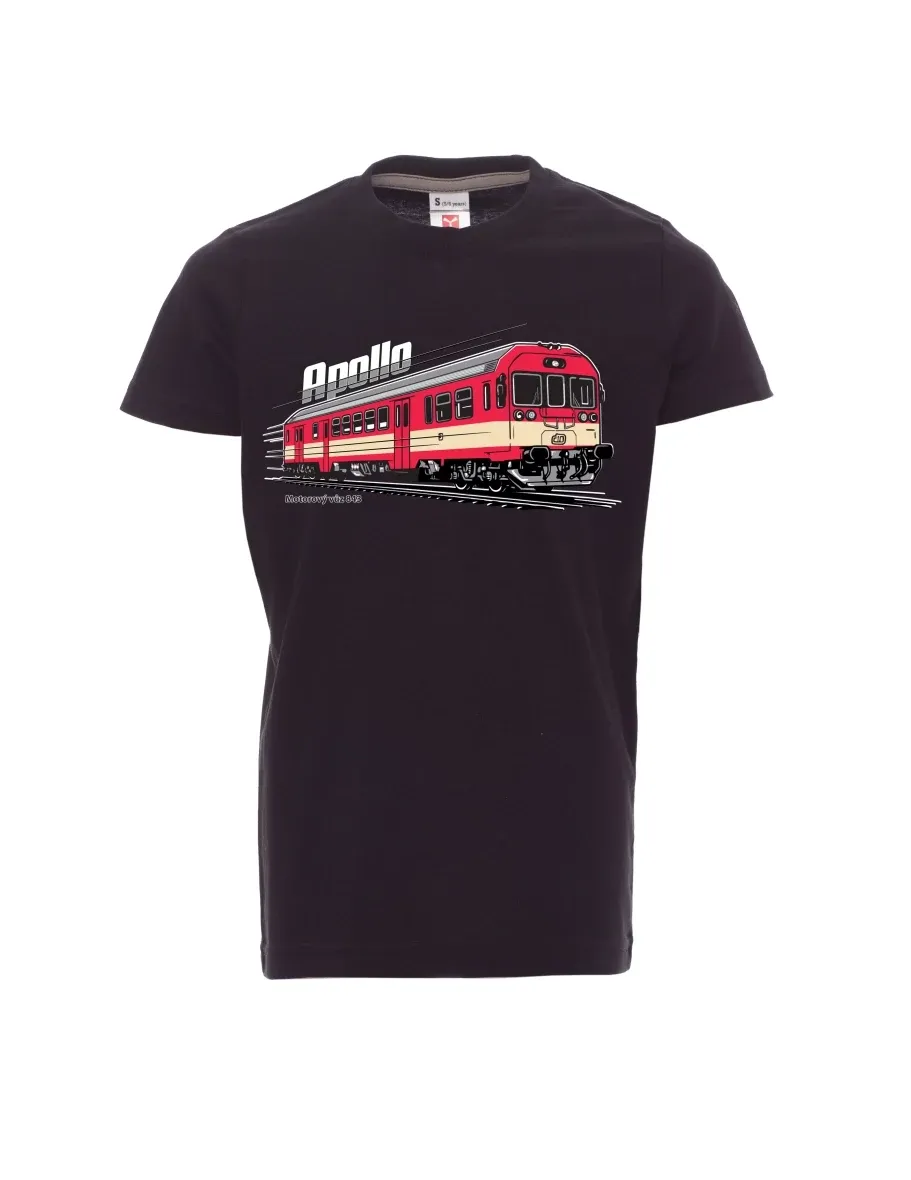 Black children´s T-shirt Railcar 843 “Apollo”