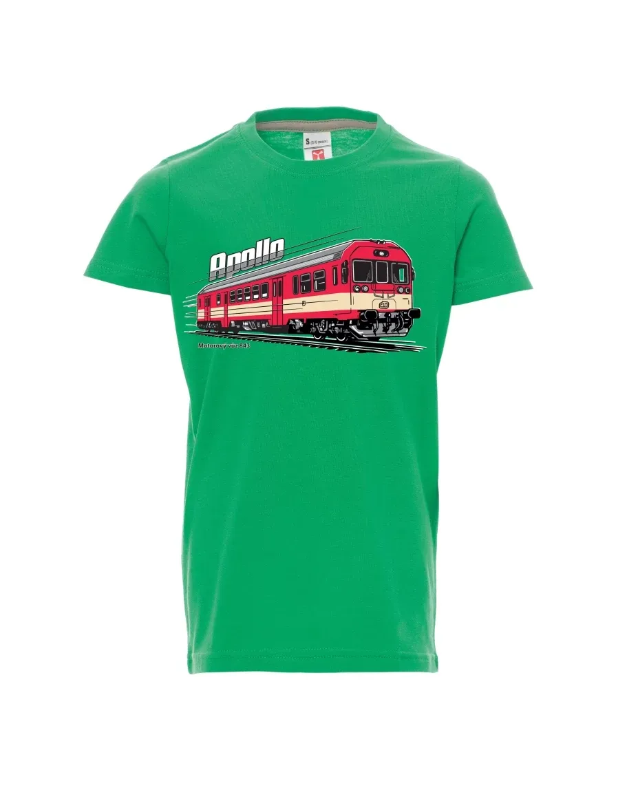 Green children´s T-shirt Railcar 843 “Apollo”