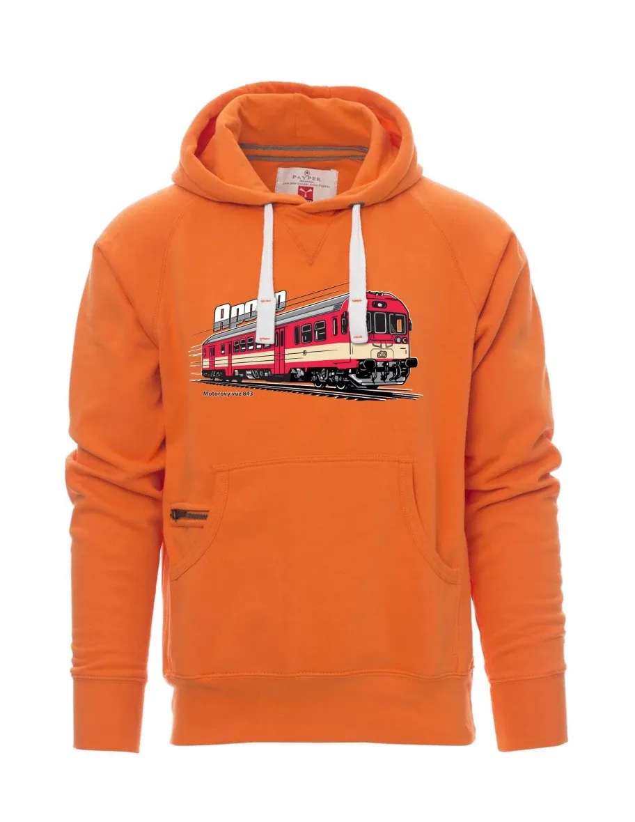 Orange men´s sweatshirt Railcar 843 “Apollo”