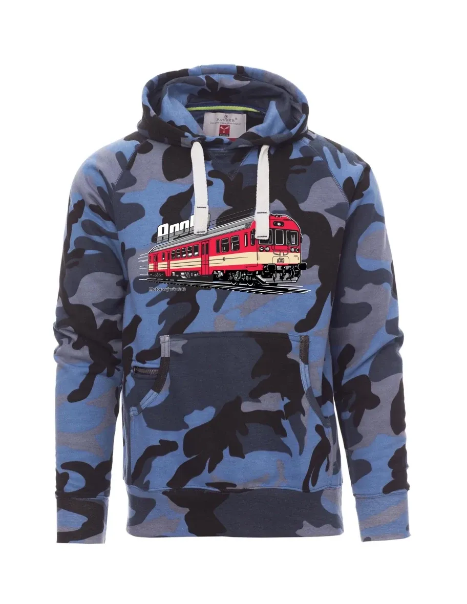 Camouflage blue men´s sweatshirt Railcar 843 “Apollo”
