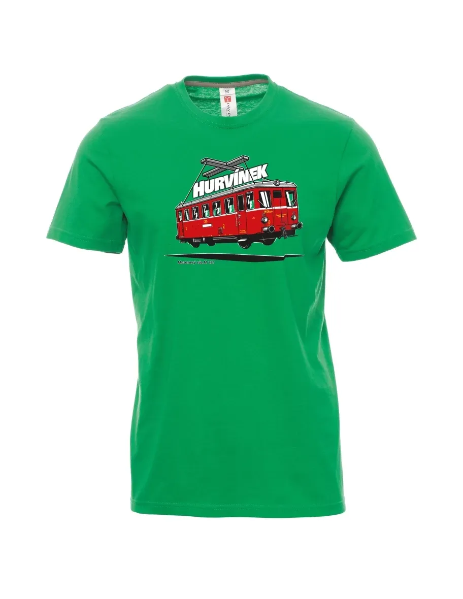 Green men´s T-shirt Railcar M 131 “Hurvínek”