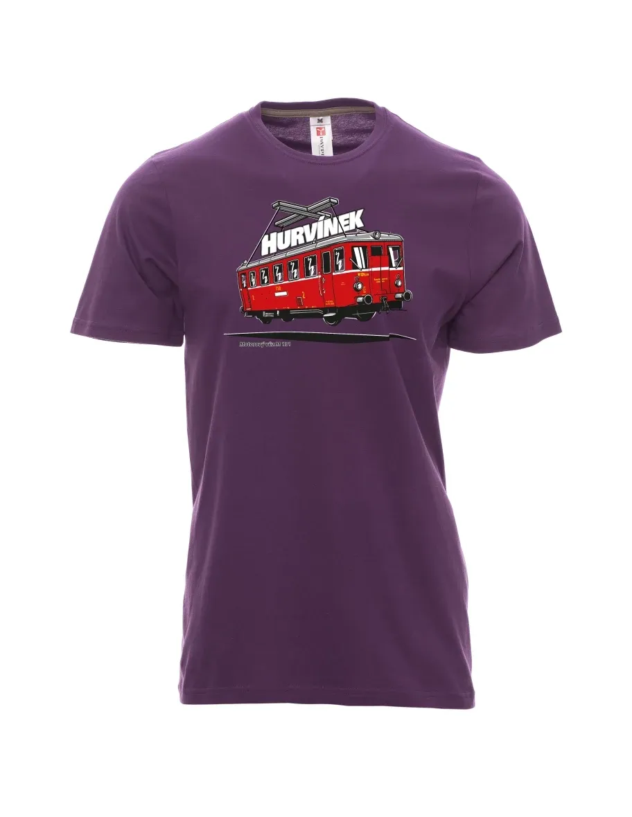 Purple men´s T-shirt Railcar M 131 “Hurvínek”