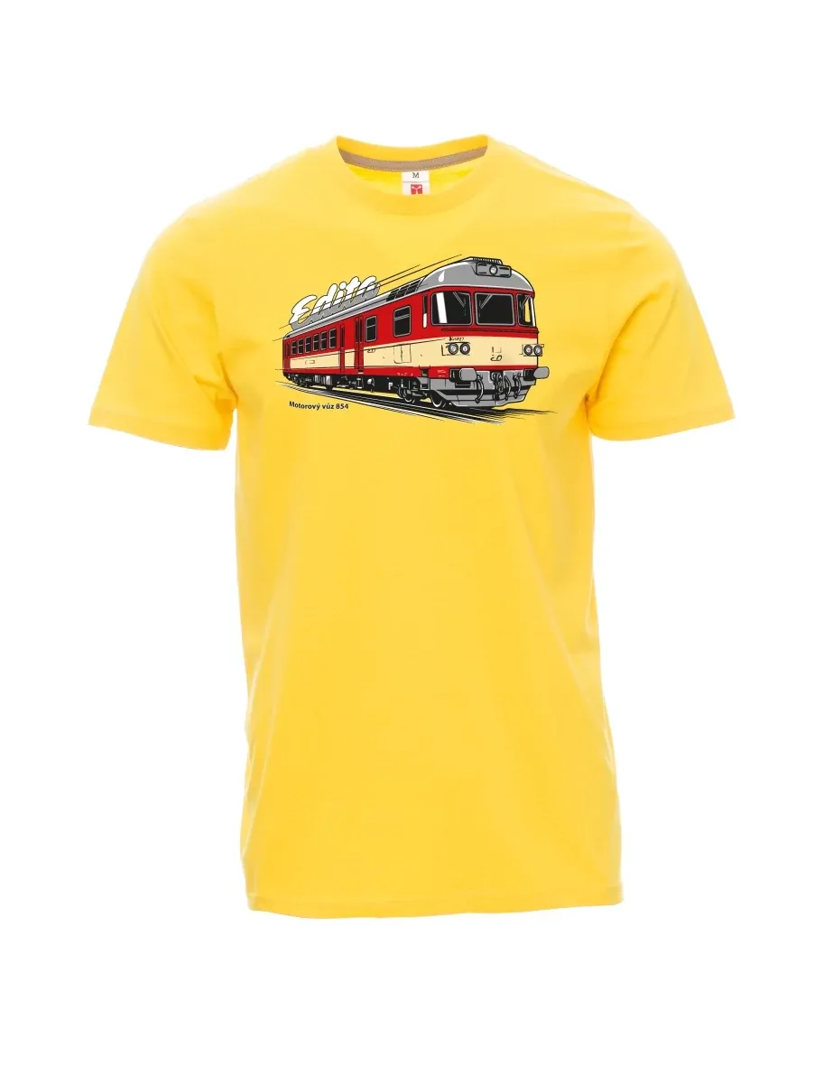 Yellow men´s T-shirt Railcar 854