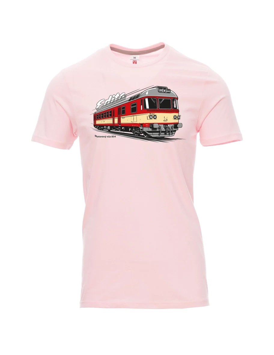 Light pink men´s T-shirt Railcar 854