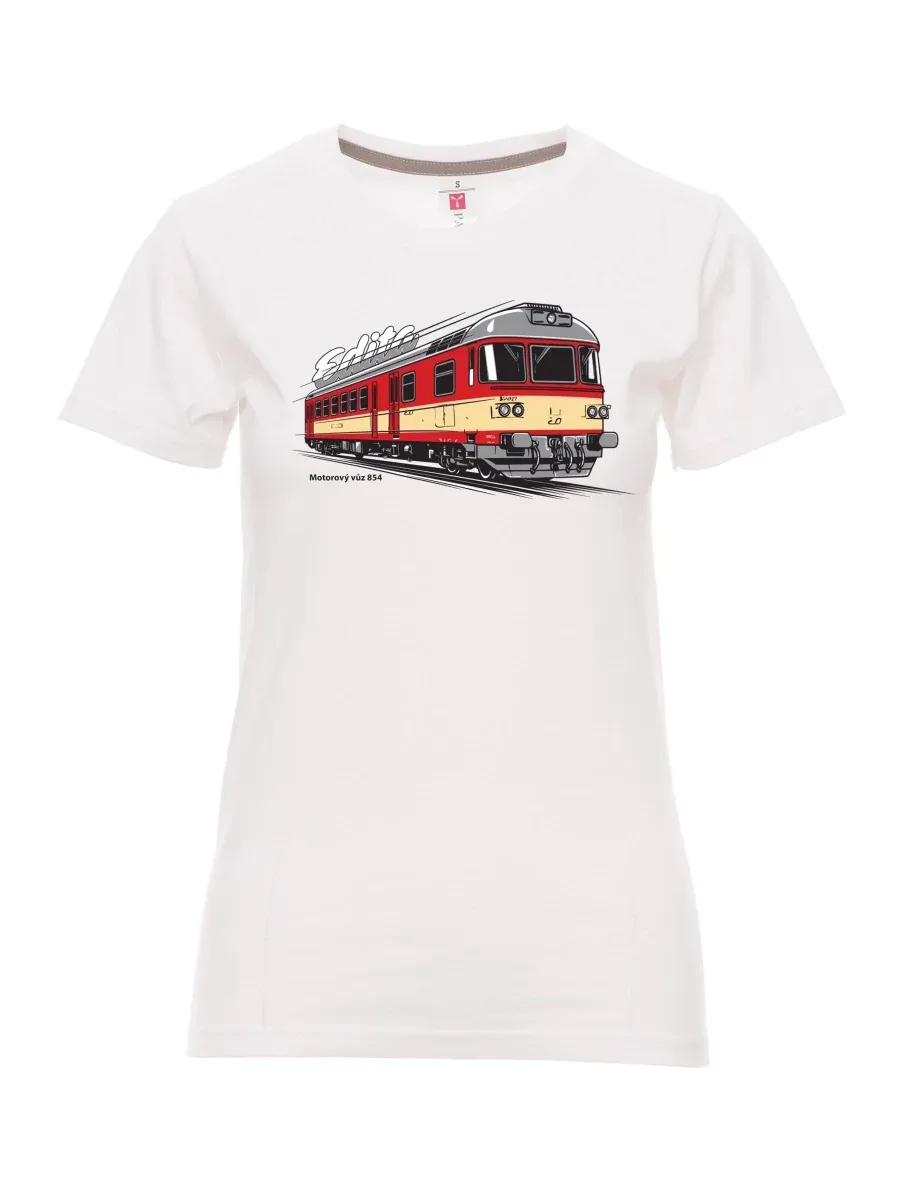 White women´s T-shirt Railcar 854