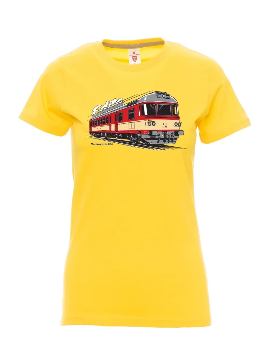 Yellow women´s T-shirt Railcar 854