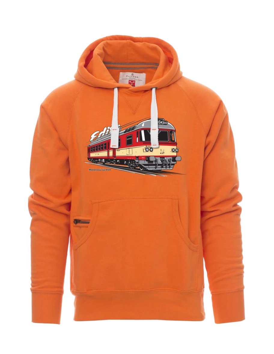 Orange men´s sweatshirt Railcar 854