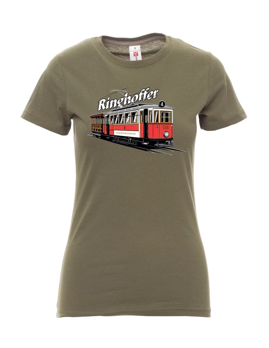 Khaki women´s T-shirt Tram Ringhoffer