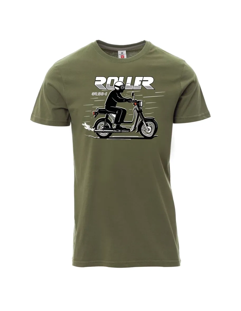 Khaki men´s T-shirt Scooter SR 50/1 Roller