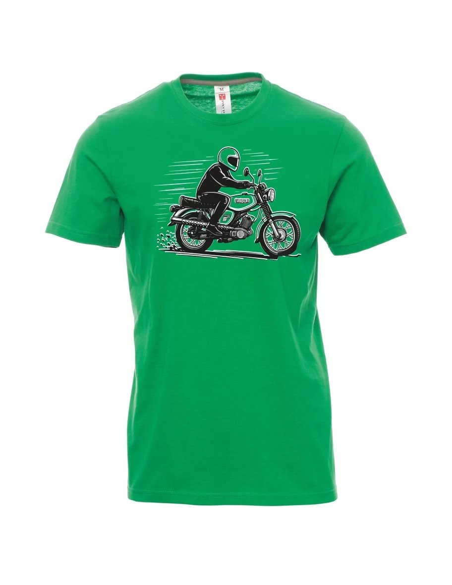 Green men´s T-shirt Motorcycle Enduro S51