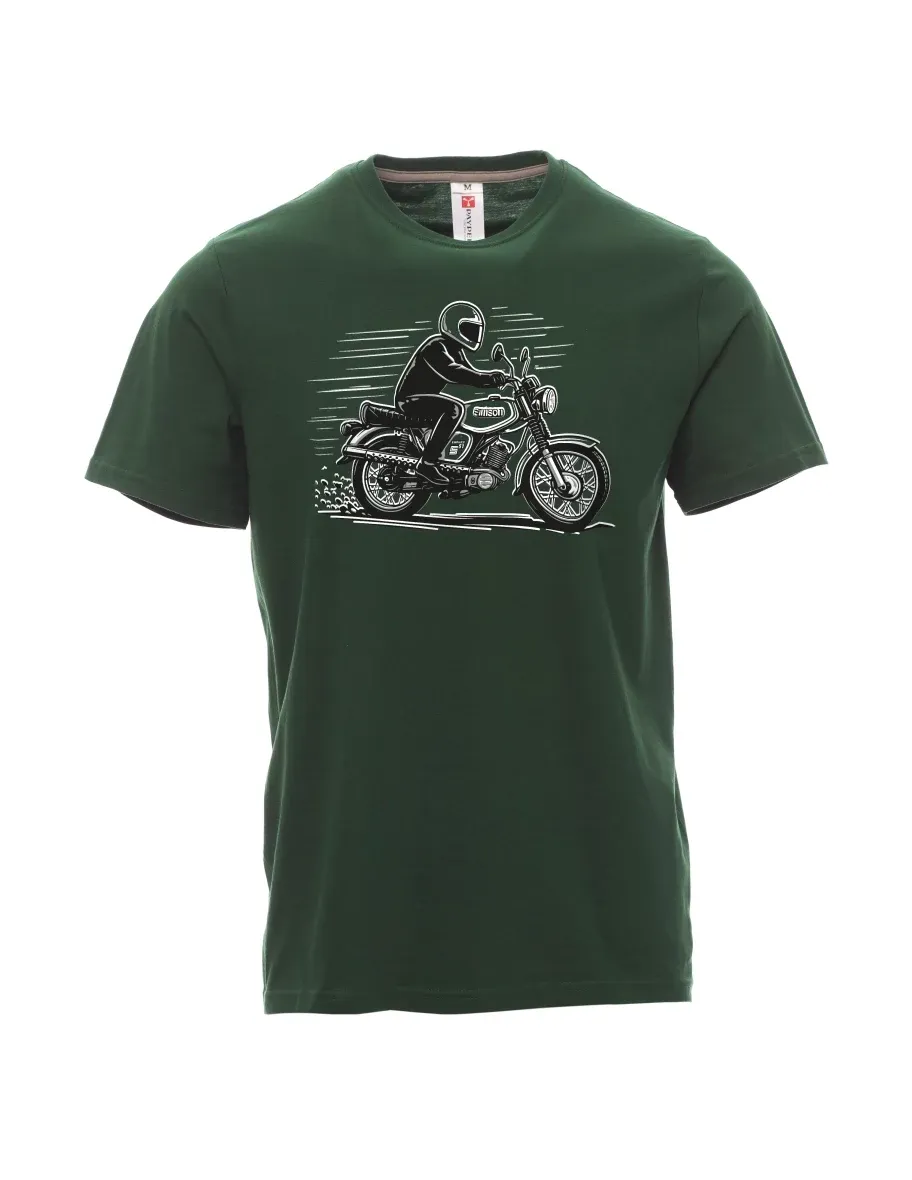 Dark green men´s T-shirt Motorcycle Enduro S51