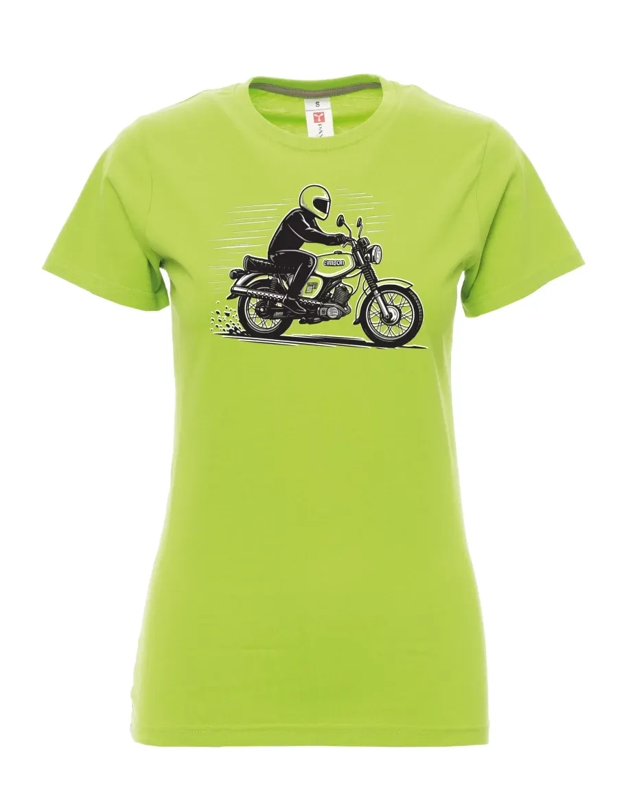 Lime women´s T-shirt Motorcycle Enduro S51