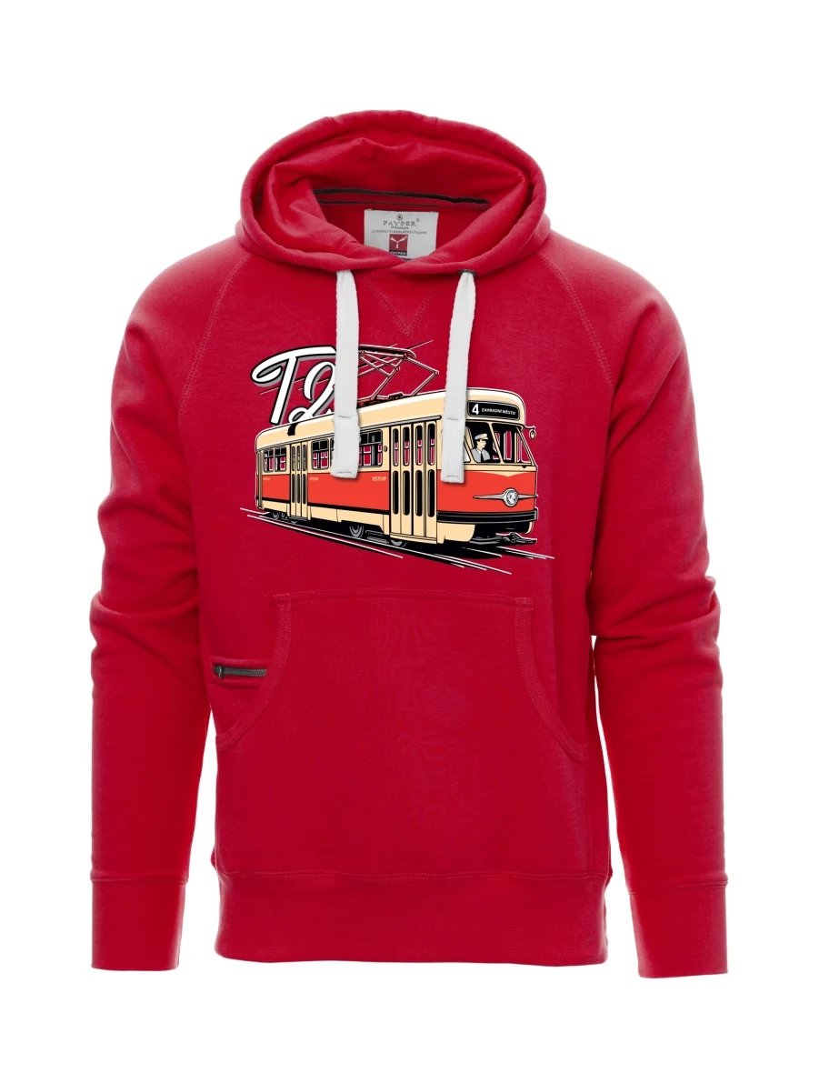 Red men´s sweatshirt Tram T2