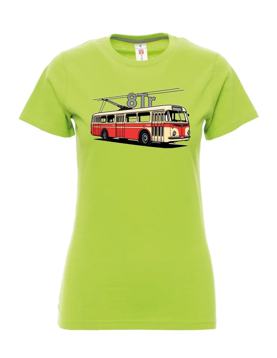 Lime women´s T-shirt Trolleybus 8Tr