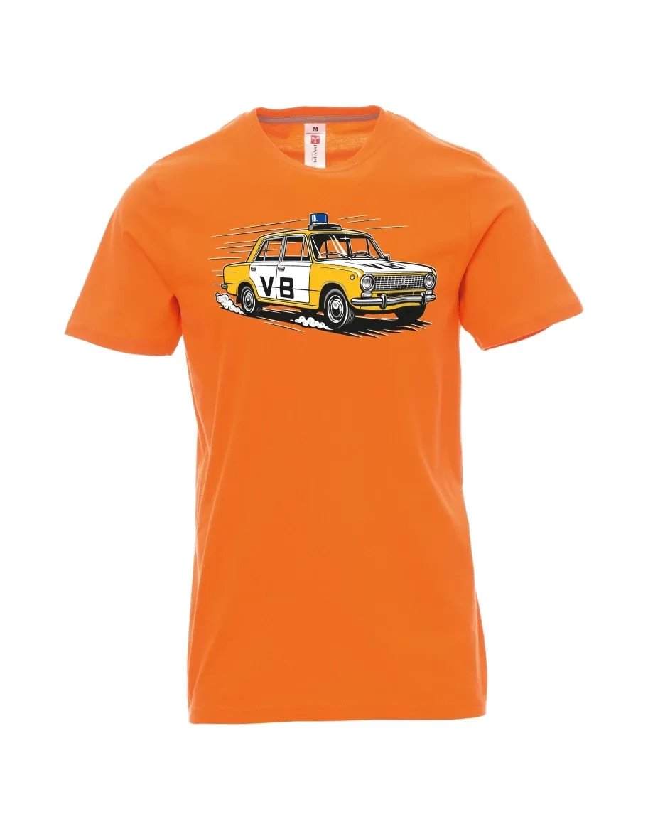Orange men´s T-shirt Car VAZ 2101 VB