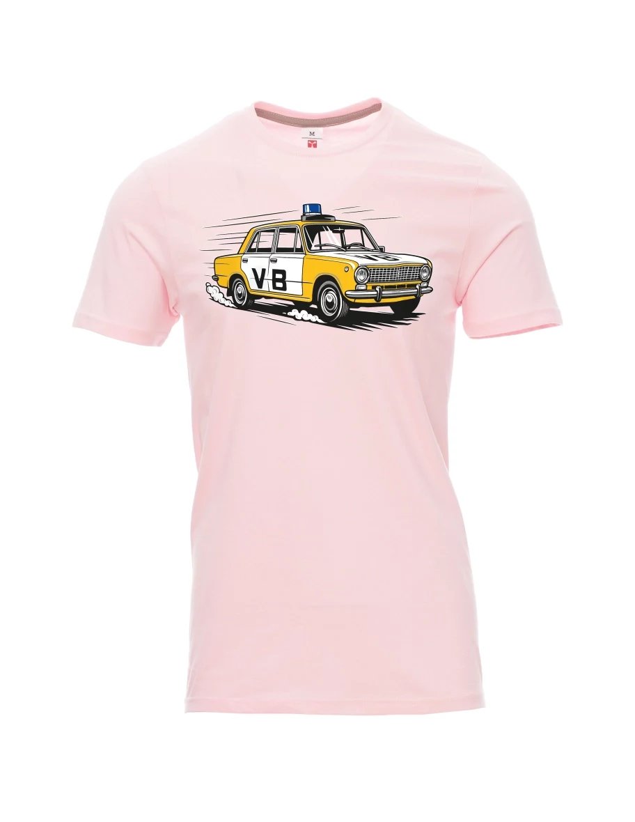 Light pink men´s T-shirt Car VAZ 2101 VB