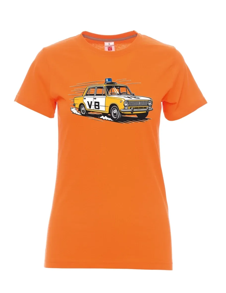 Orange women´s T-shirt Car VAZ 2101 VB