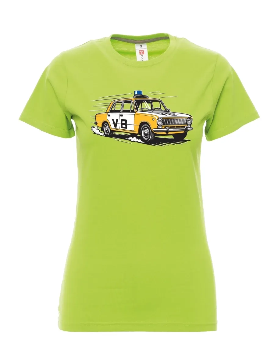 Lime women´s T-shirt Car VAZ 2101 VB