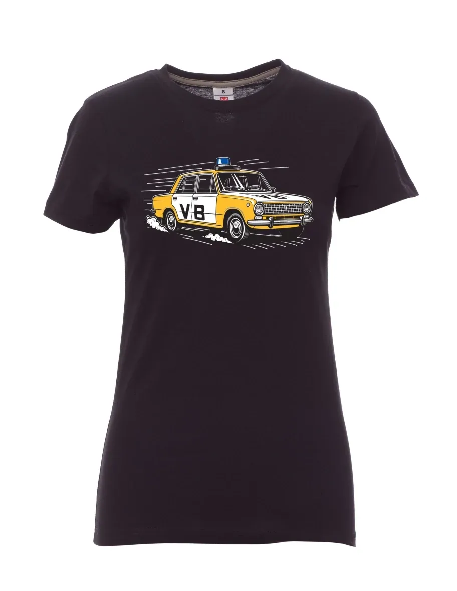 White women´s T-shirt Car VAZ 2101 VB