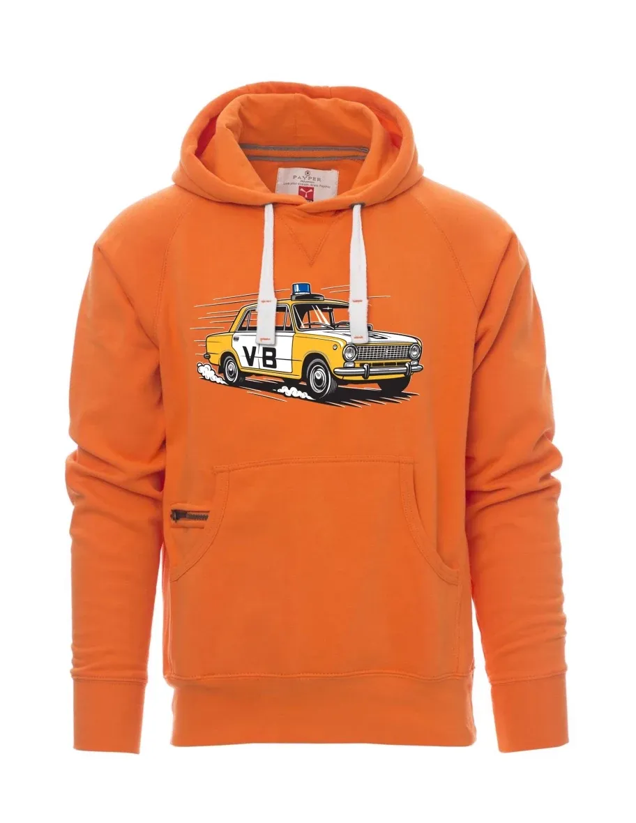 Orange men´s sweatshirt Car VAZ 2101 VB