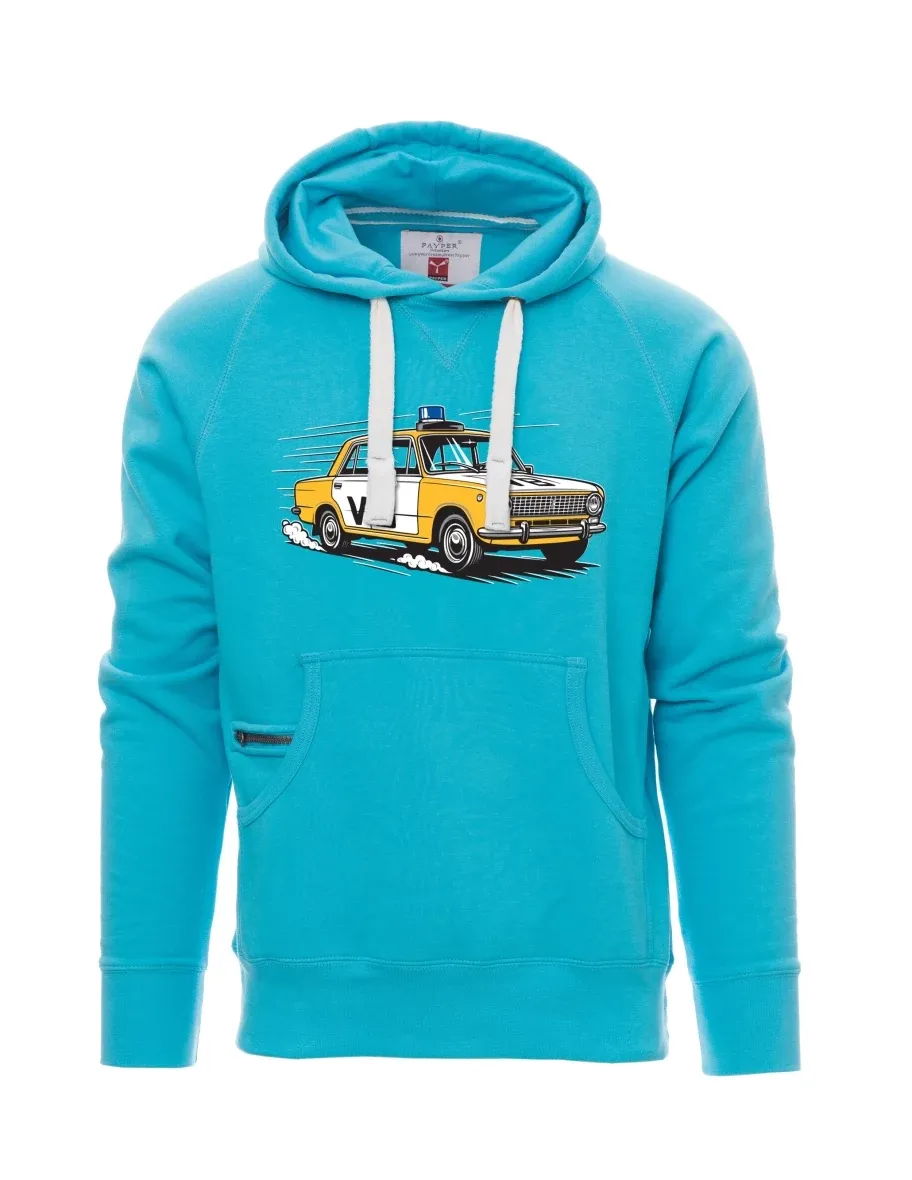 Light blue men´s sweatshirt Car VAZ 2101 VB