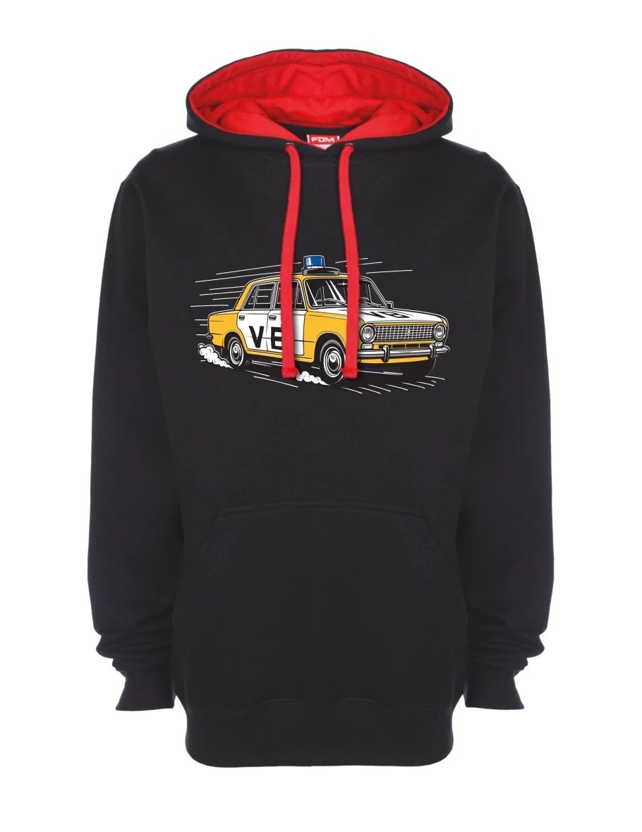 Red-black sweatshirt Car VAZ 2101 VB