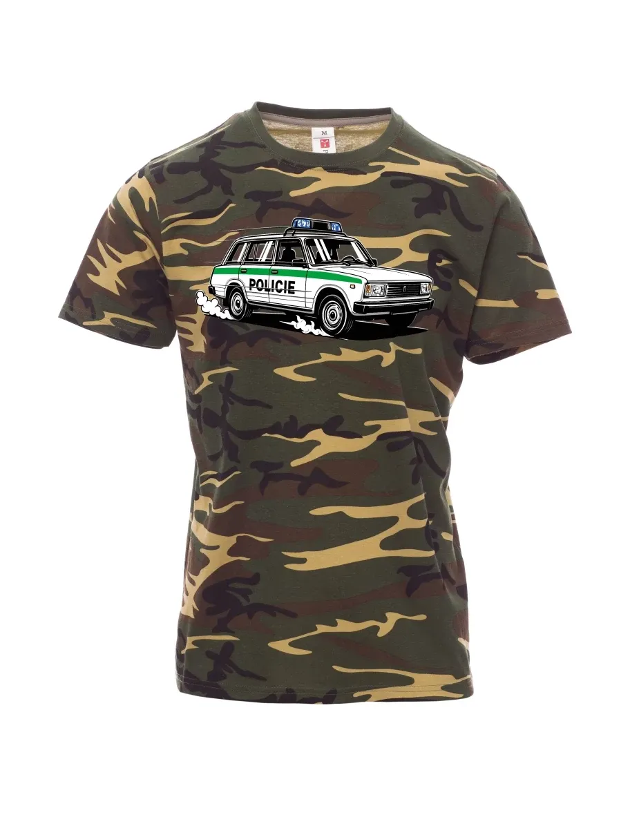 Camouflage men´s T-shirt Car VAZ 2104 POLICE