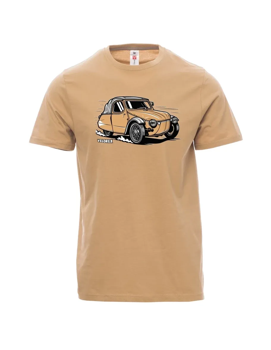 Brown men´s T-shirt Car Velorex