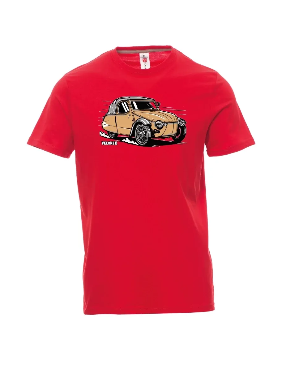 Red men´s T-shirt Car Velorex