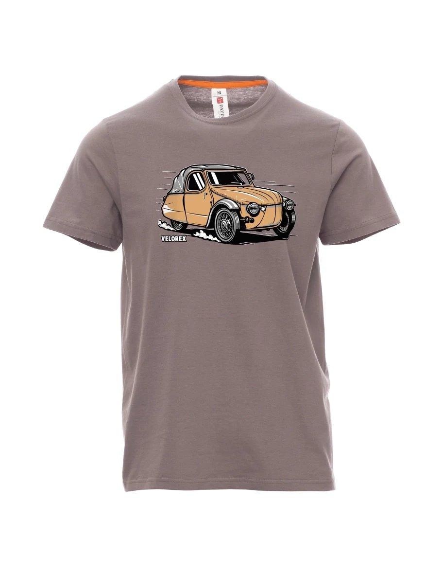 Steel gray men´s T-shirt Car Velorex