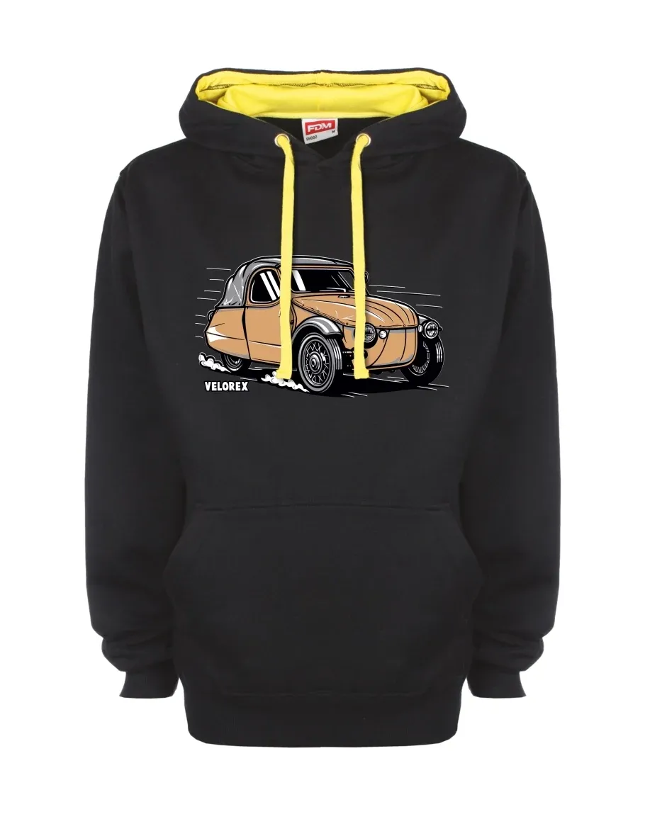 Yellow-black sweatshirt Car Velorex