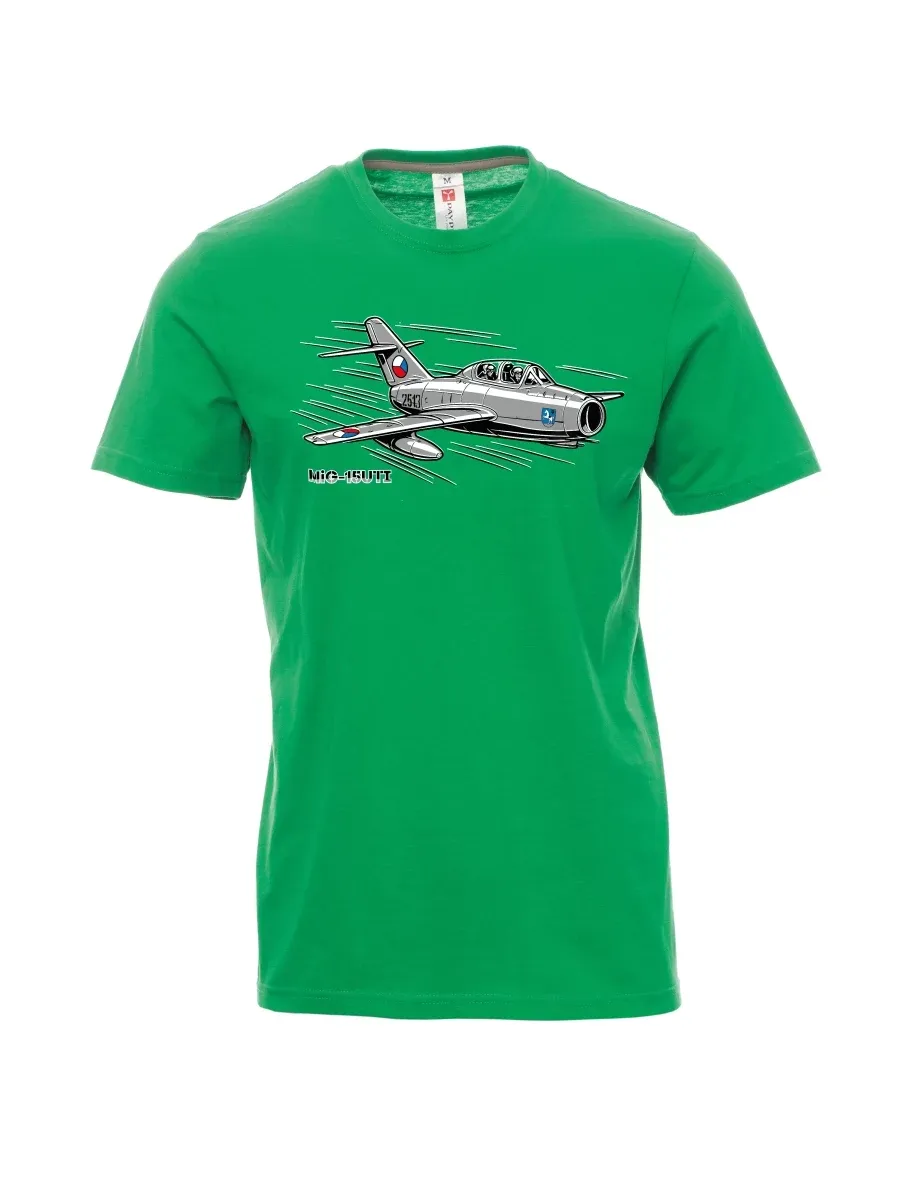 Green men´s T-shirt Aircraft MiG-15UTI