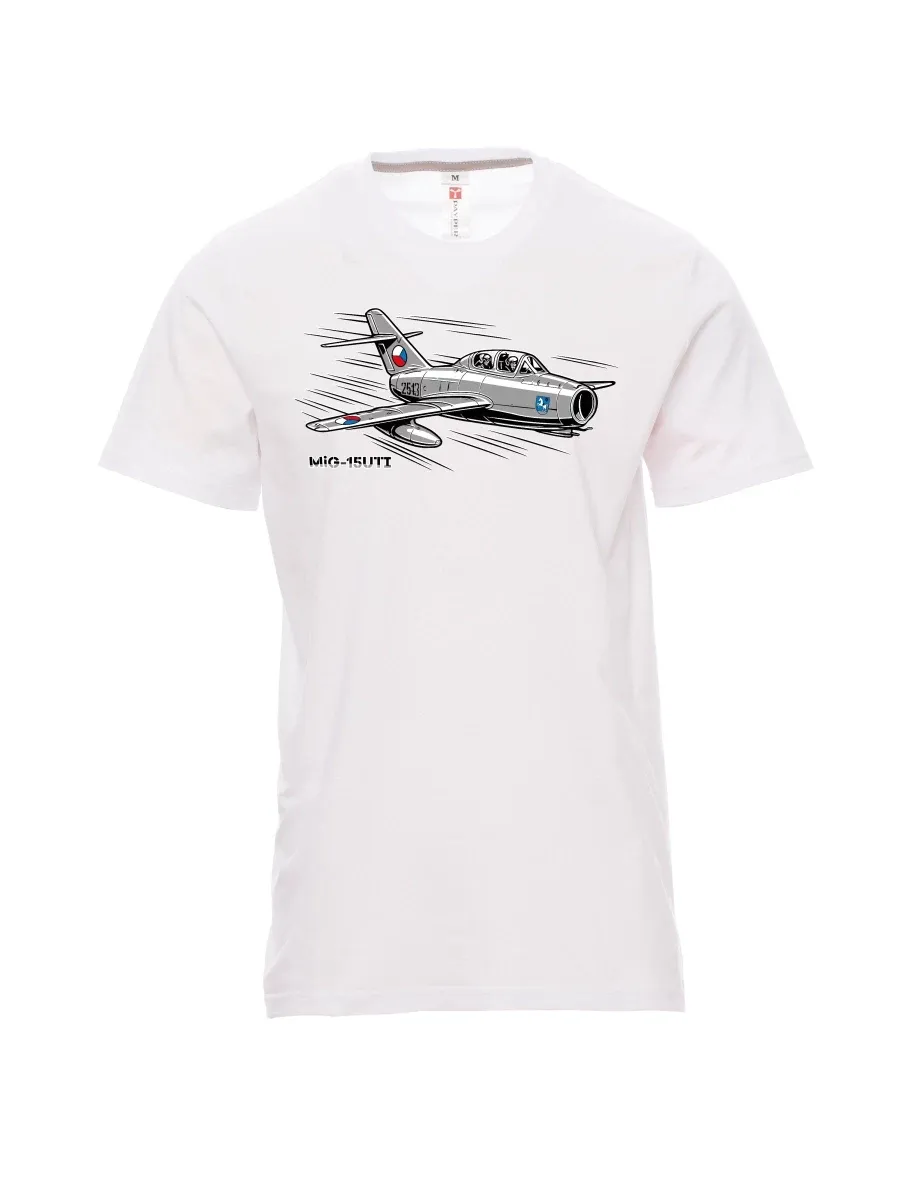 White men´s T-shirt Aircraft MiG-15UTI