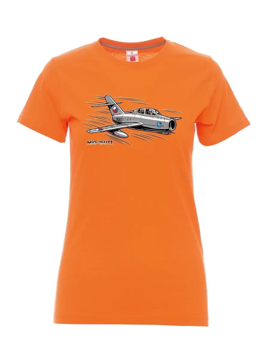 Orange women´s T-shirt Aircraft MiG-15UTI