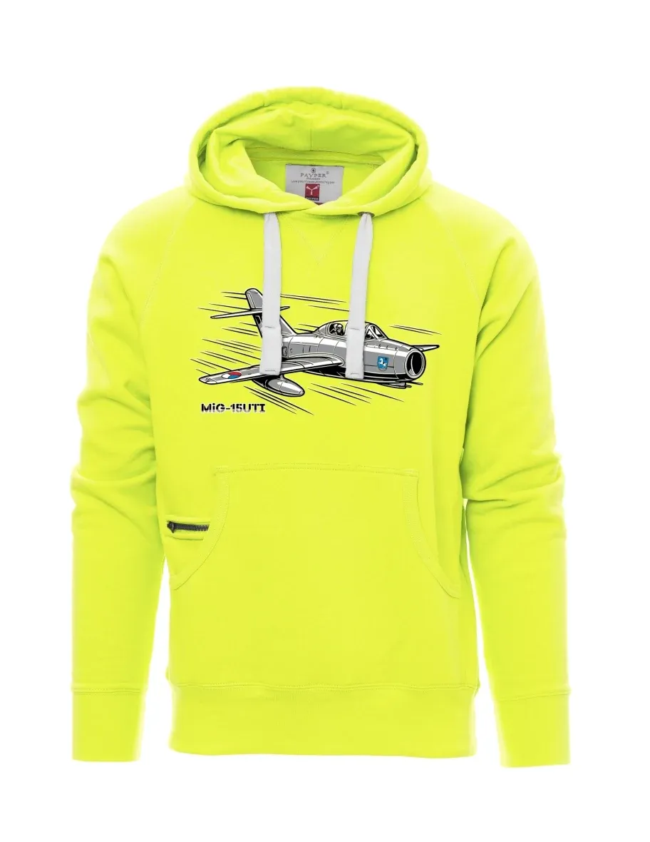 Fluorescent men´s sweatshirt Aircraft MiG-15UTI
