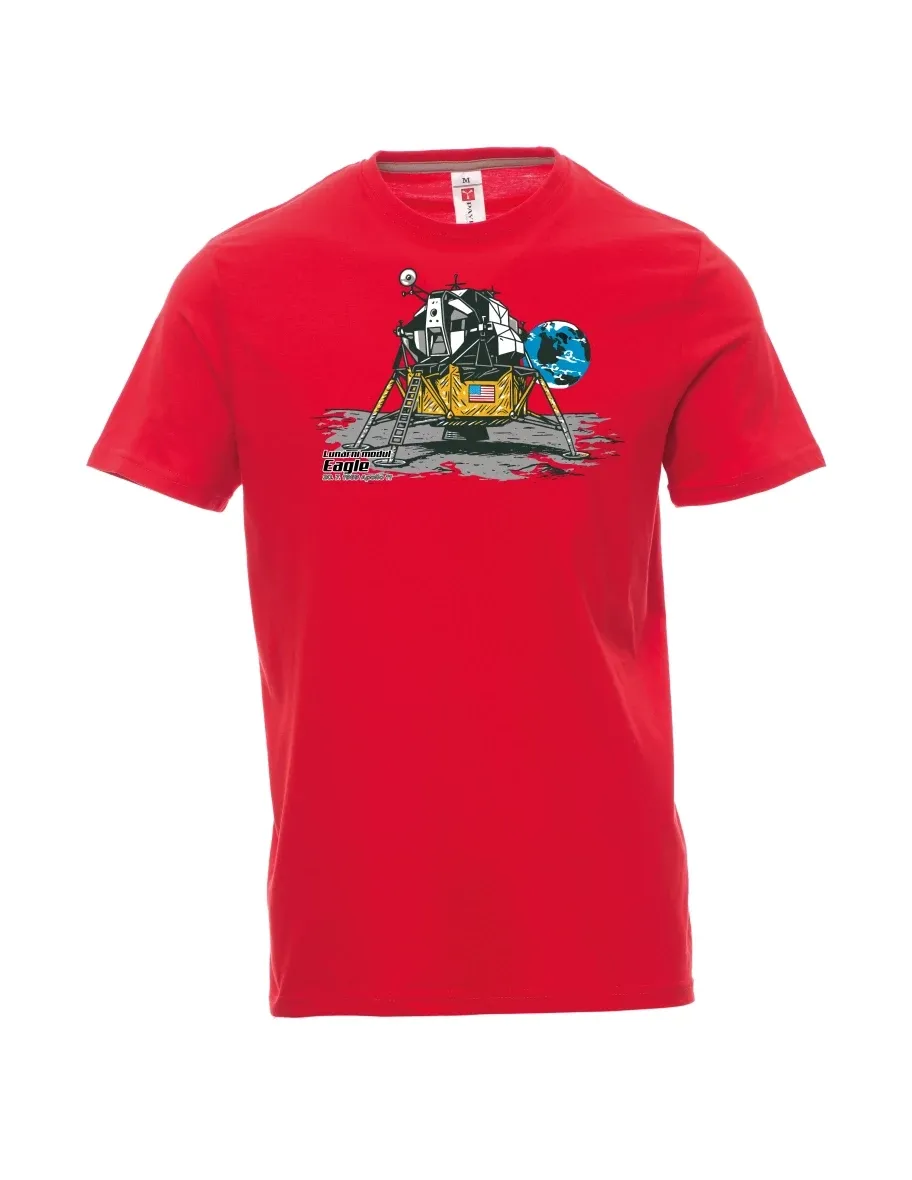 Red men´s T-shirt Lunar Module Eagle